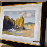 A02. “Southfork” limited edition signed giclee by Steve Parker with certificate of authenticity. 21” x 30”